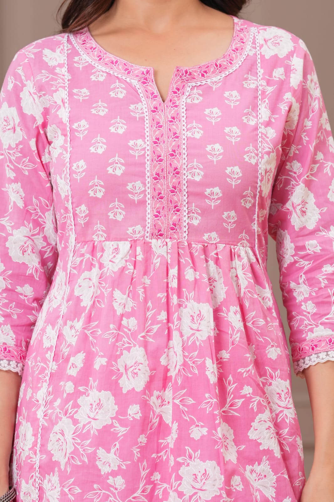 Cotton A-line Suit Set