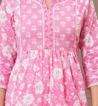 Cotton A-line Suit Set
