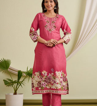 Cotton Straight Suit Set