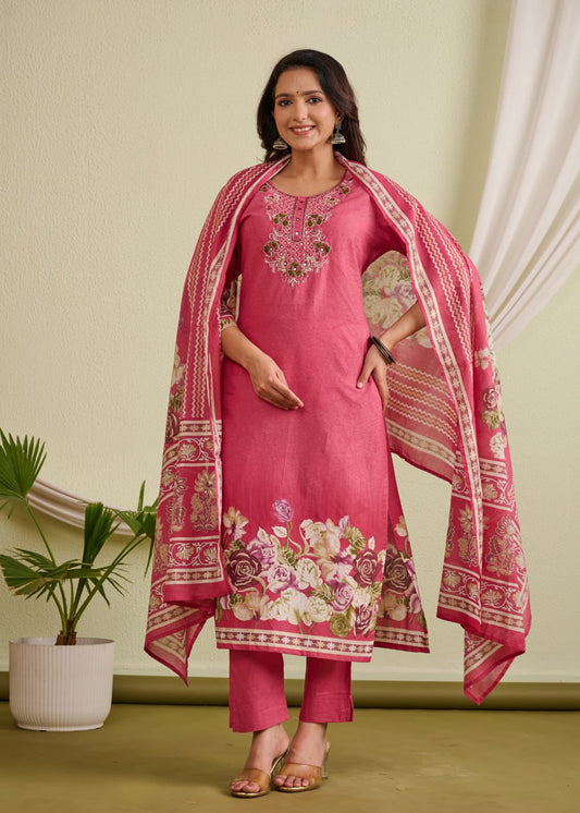 Cotton Straight Suit Set