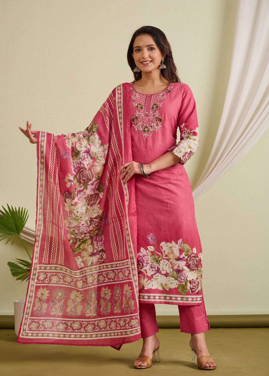 Cotton Straight Suit Set