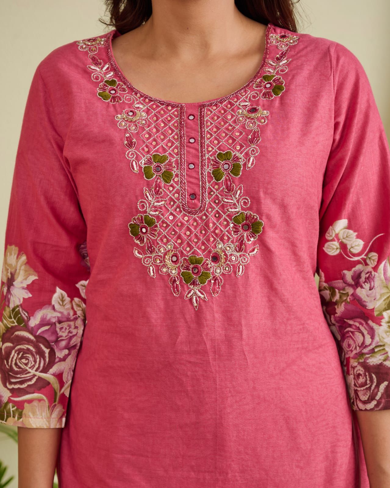 Cotton Straight Suit Set