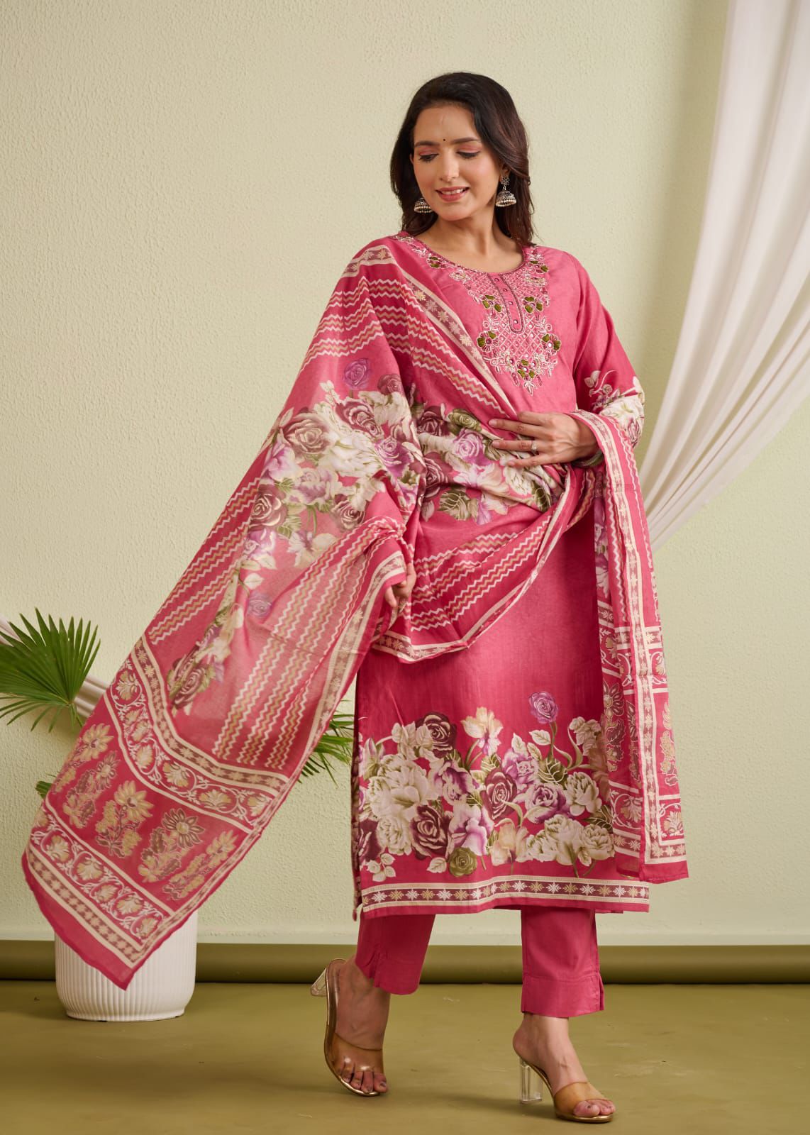 Cotton Straight Suit Set