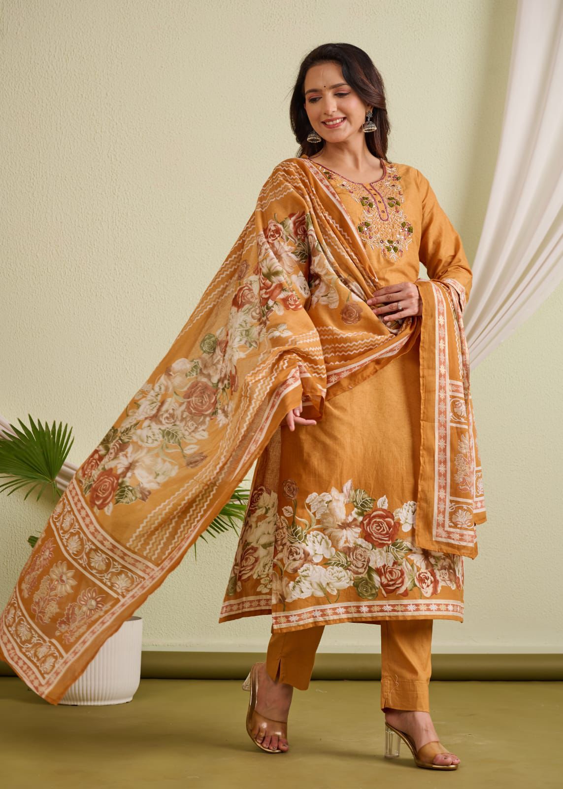 Cotton Straight Suit Set