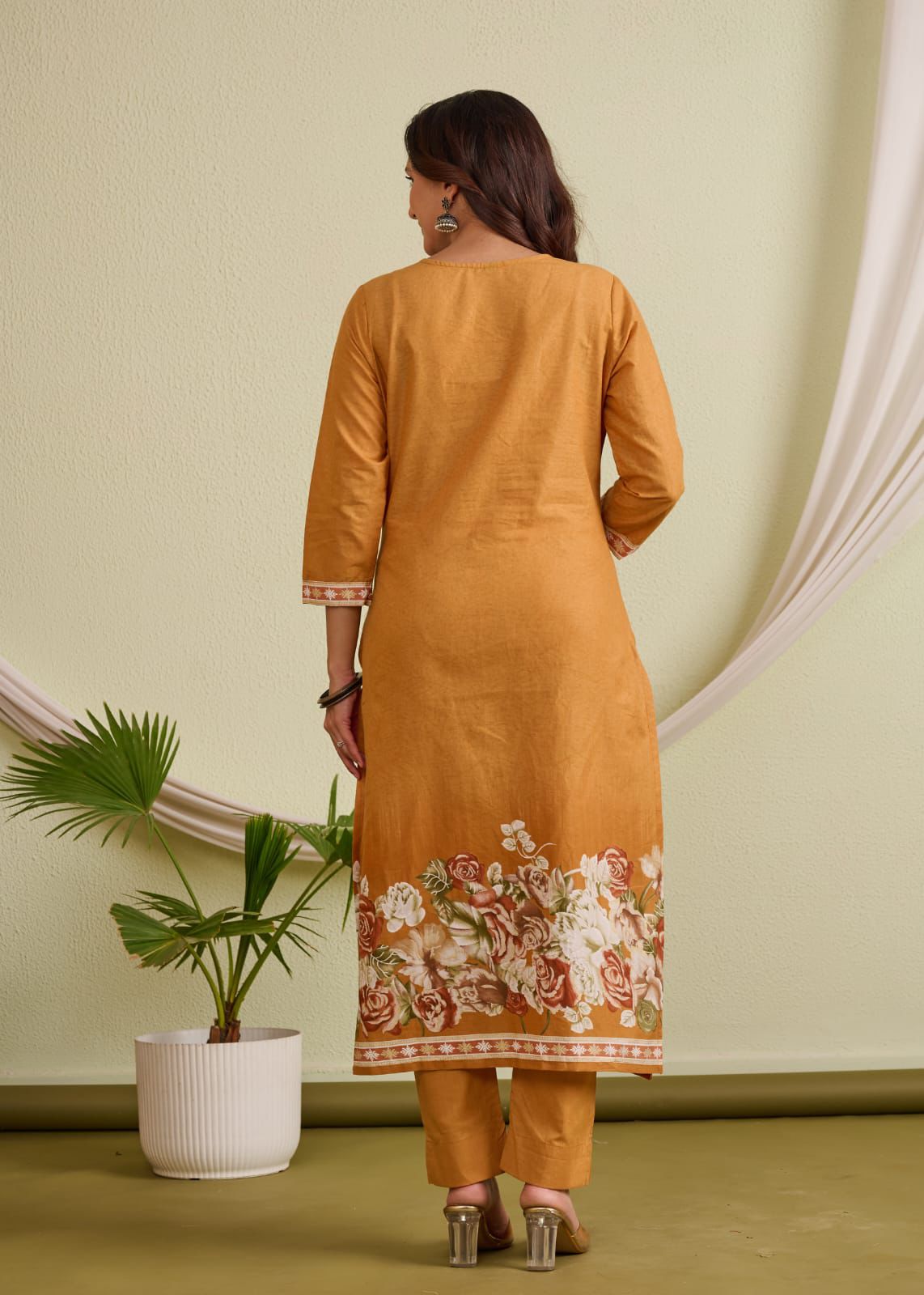 Cotton Straight Suit Set