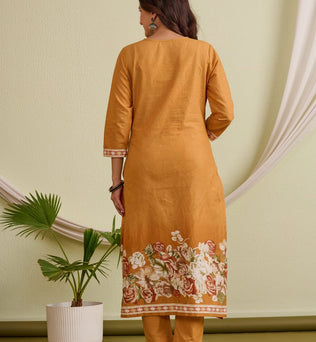 Cotton Straight Suit Set