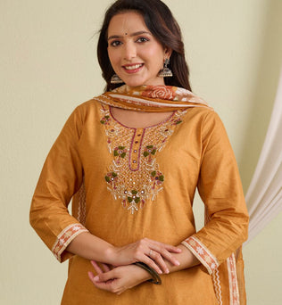 Cotton Straight Suit Set