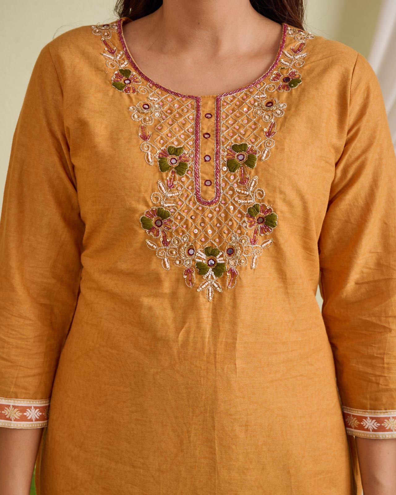 Cotton Straight Suit Set