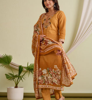 Cotton Straight Suit Set