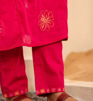 Mulmul Cotton A-line Suit Set