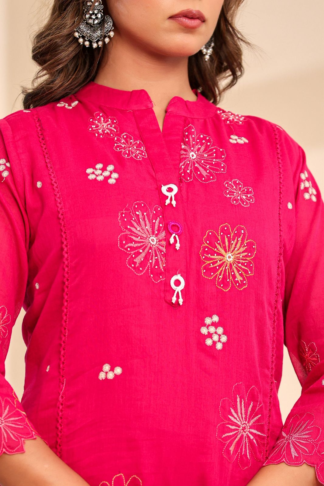 Mulmul Cotton A-line Suit Set