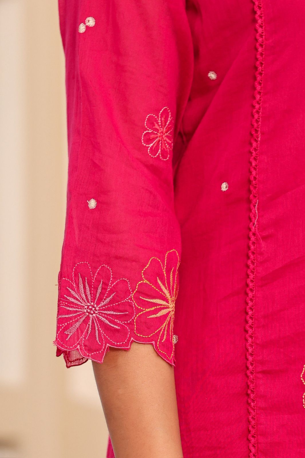 Mulmul Cotton A-line Suit Set