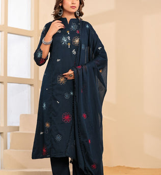 Mulmul Cotton A-line Suit Set