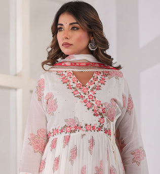 Mulmul  Cotton Anakali Suit Set