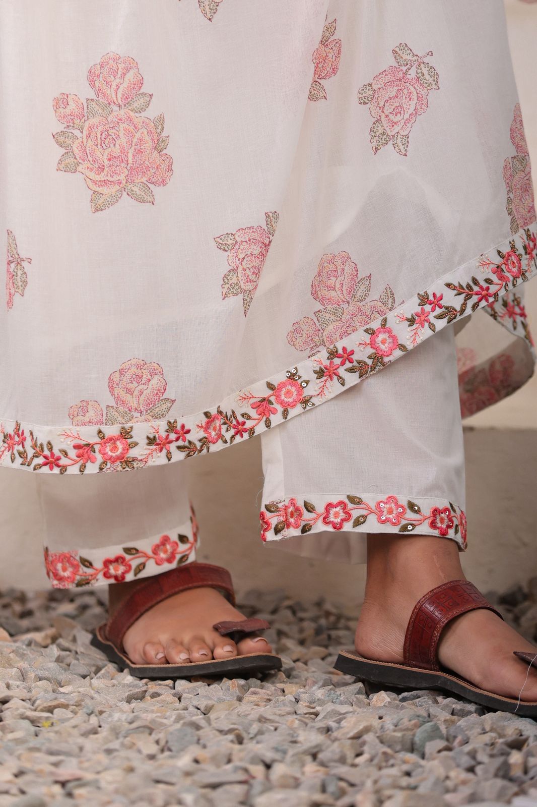 Mulmul  Cotton Anakali Suit Set