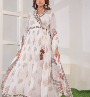 Mulmul  Cotton Anakali Suit Set