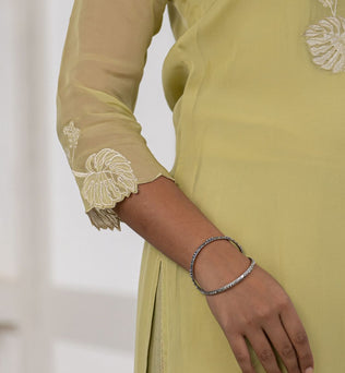 Organza Straight Suit Set