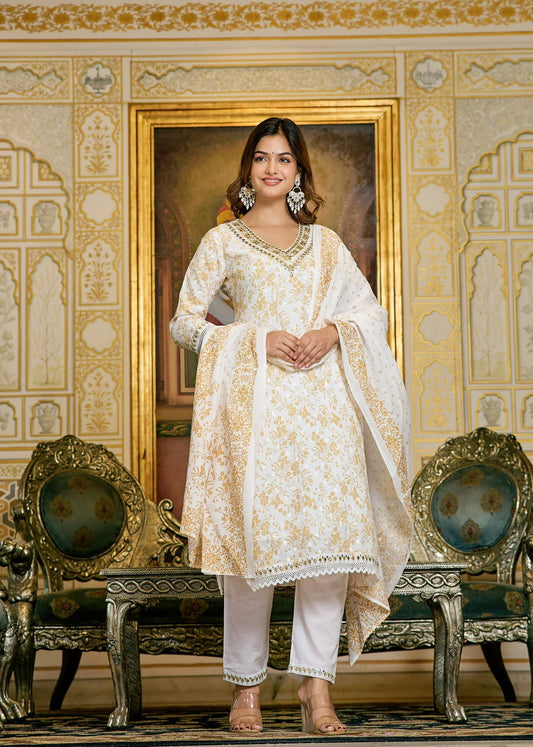Mulmul Cotton Straight Suit Set