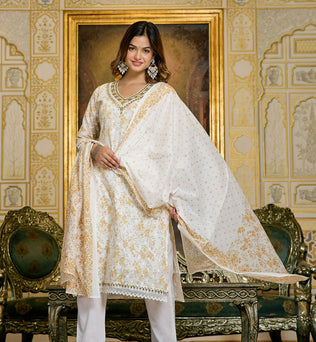 Mulmul Cotton Straight Suit Set
