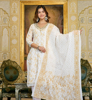 Mulmul Cotton Straight Suit Set