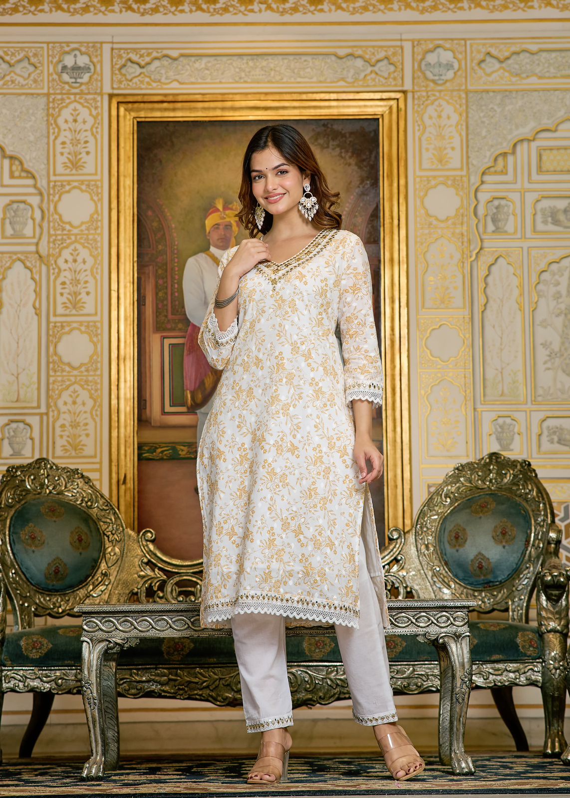 Mulmul Cotton Straight Suit Set