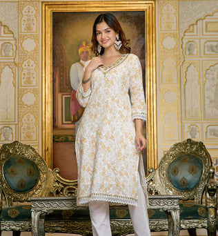Mulmul Cotton Straight Suit Set