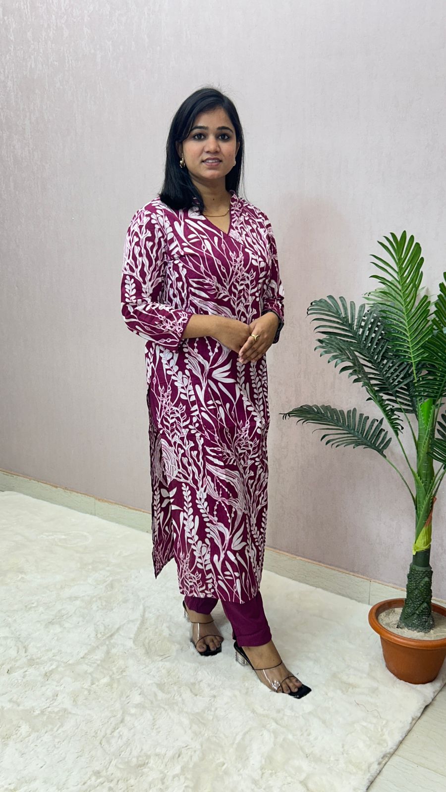 Cotton Printed Kurti Pant Set