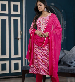 Cotton Straight Suit Set