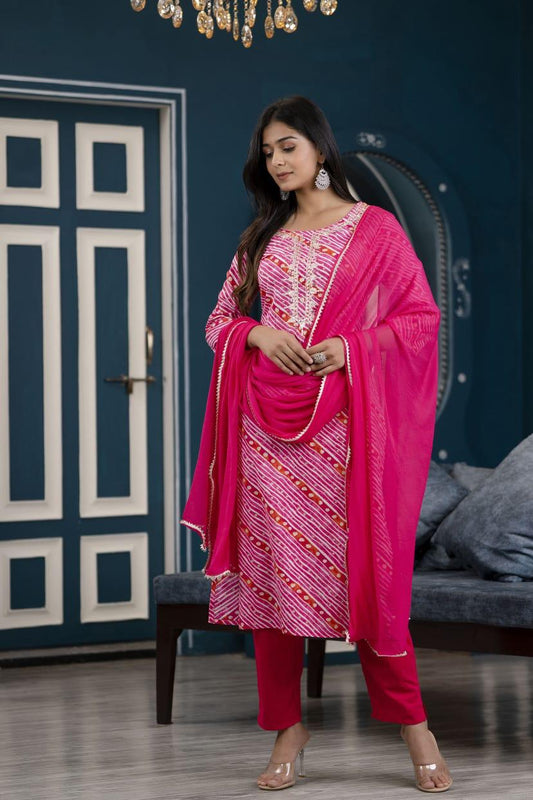 Cotton Straight Suit Set