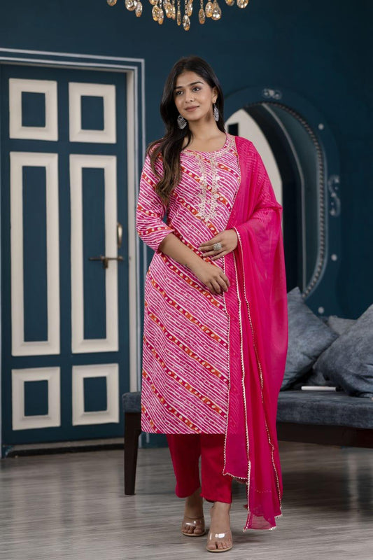 Cotton Straight Suit Set