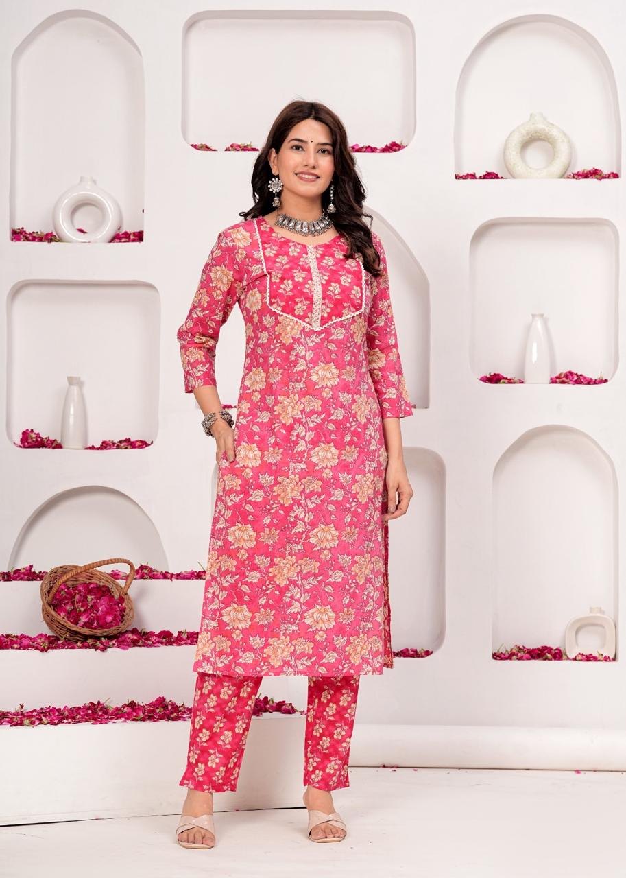 Cotton Straight Suit Set