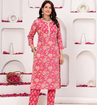 Cotton Straight Suit Set