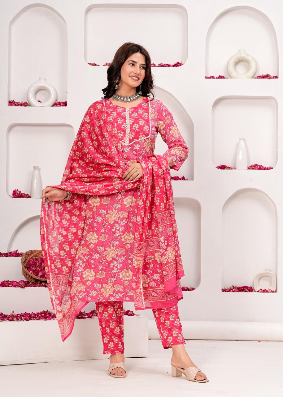 Cotton Straight Suit Set