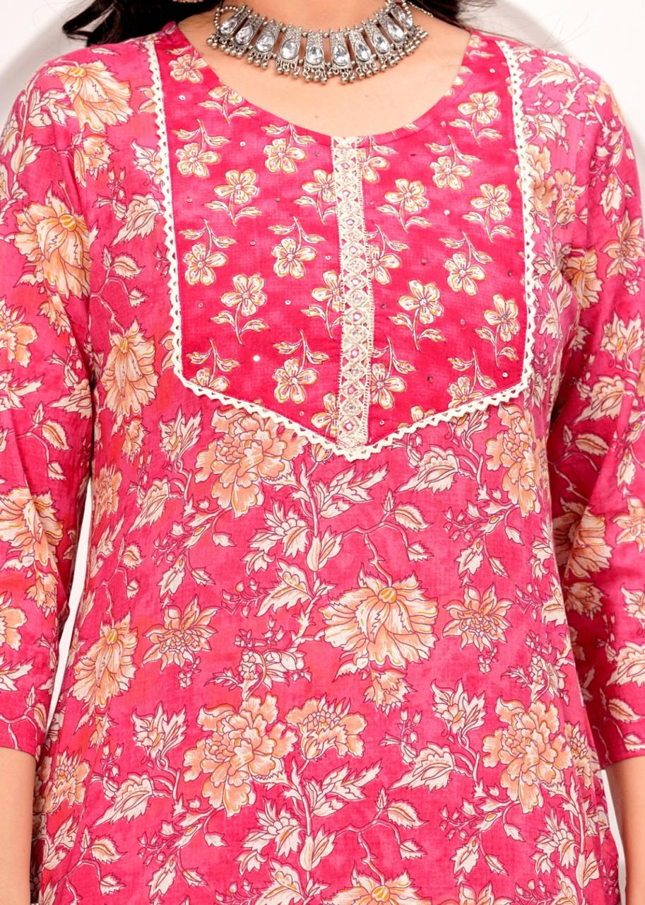 Cotton Straight Suit Set