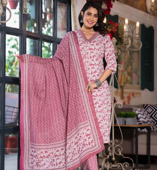 Cotton Straight Suit Set