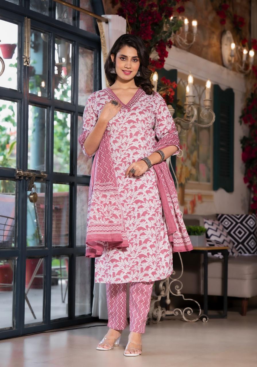 Cotton Straight Suit Set