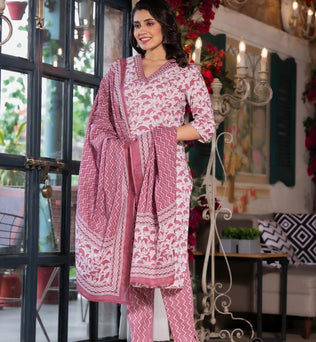 Cotton Straight Suit Set