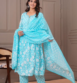 Cotton A-line Suit Set