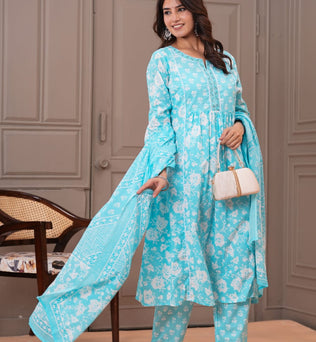 Cotton A-line Suit Set