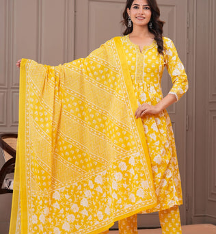 Cotton A-line Suit Set