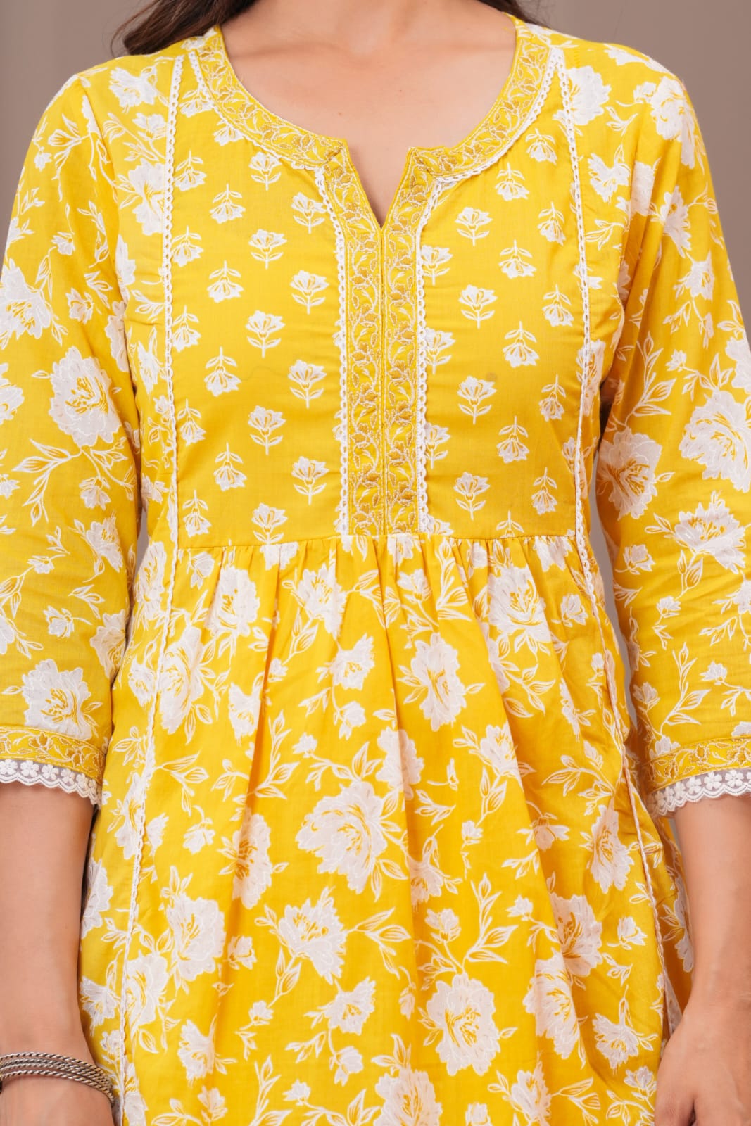 Cotton A-line Suit Set
