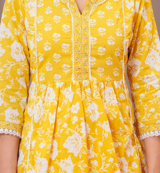 Cotton A-line Suit Set