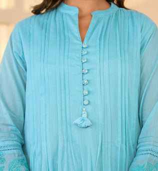 Mulmul Cotton A-line Suit Set